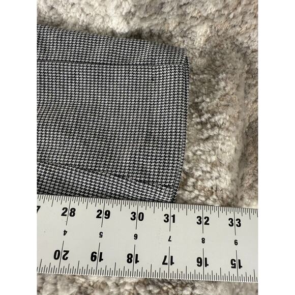 So Womens Size S Houndstooth Tie Front Black White Pants Casual Stretch - Picture 6 of 11